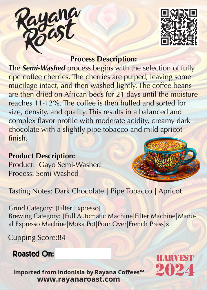 Gayo | Semi-Washed Arabica | Microlot