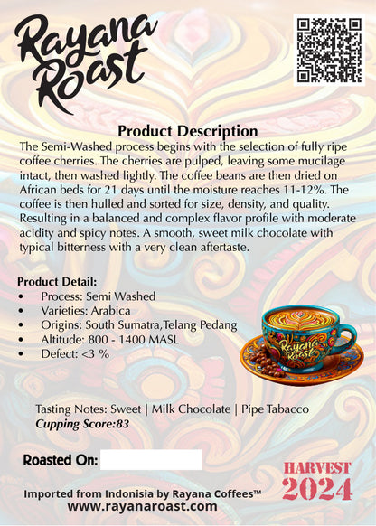 Sumatra | Semi-Washed Robusta | Microlot
