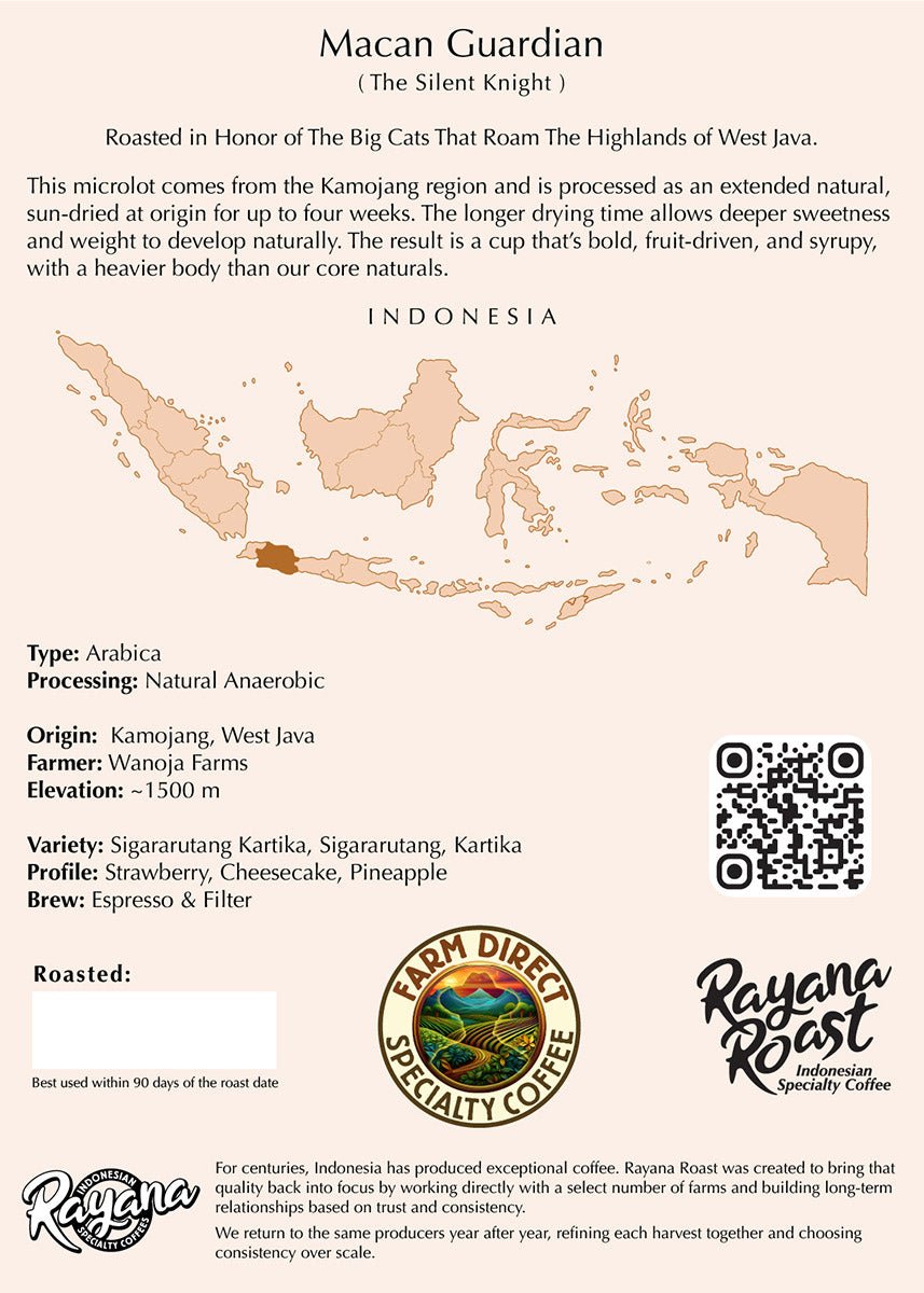 Macan Guardian 🐆 Arabica | West Java Coffee - Rayana Roast | Specialty Coffee